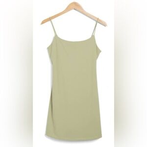 NORDSTROM eloise sleeveless tennis minidress sz XL *built in shorts *olive sage*